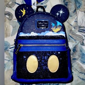 Loungefly Disney Peter Pan Backpack - Blue and Gold